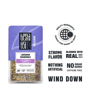 Tiesta Tea Lavender Chamomile - Herbal Loose Leaf Tea, 0.9 oz, Caffeine-Free, Stress Relief, 25 Cups - Buy Online on GoSupps.com