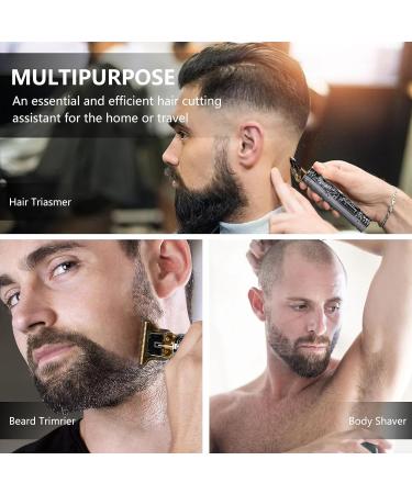 Hair Clipper with Earpick Accessories Professional Cordless Hair Trimmer Barber Trimmer Rechargeable T Type Classical Sculpting Texture Hair Trimmer Hair Clippers - Buy Online on GoSupps.com