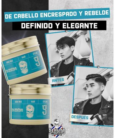  Bandido Bandido Hair Wax Blue 5 Men's medium hold hair wax shiny wet look Styling wax with fruity fragrance Styling fiber - Buy Online on GoSupps.com