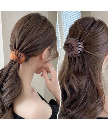 Buy Mlloaayo Horsetail Buckle Balls Hair Clip - Stylish Birds Nest Hair Ornaments in 4 Colors | International Shipping Available - Buy Online on GoSupps.com