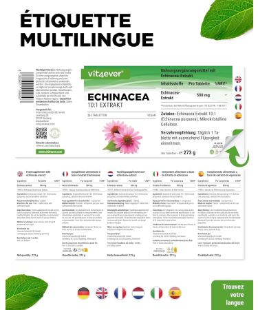  chinac e 500 mg - 365 comprim s v g taliens - Extrait naturel d' chinac e 10:1 - Hautement dos - Sans additifs ind sirables - V g talien - Buy Online on GoSupps.com