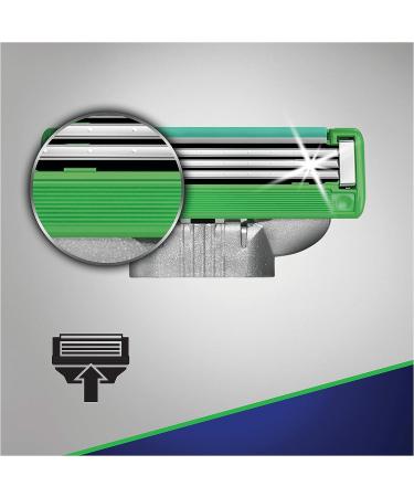 Gillette Mach3 Sensitive Razor Blades for Men - 4 Refills | Stronger-Than-Steel Blades - Buy Online on GoSupps.com