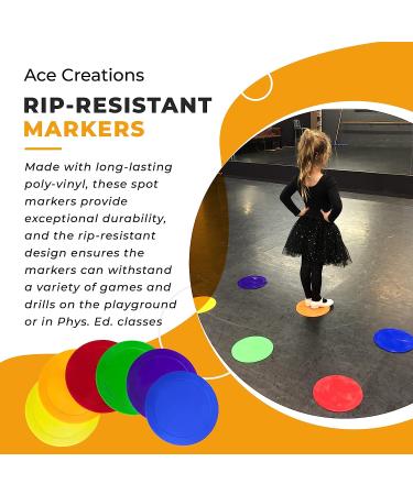 Ace Creations 9 Poly Vinyl Spot Markers Set of 36 - Versatile Sports Equipment - Buy Online on GoSupps.com