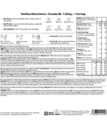 THE PROTEIN WORKS Total Mass Matrix Extreme Protein Powder | Smooth Chocolate | Mass Gain | High Calorie Weight Gain | With Glutamine Creatine and Vitamins | 1.3kg - Buy Online on GoSupps.com