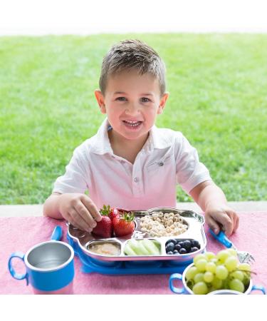 Innobaby Din Din Smart Stainless Steel Cup 9 oz with Handle | BPA-Free | Blue | Kids Toddlers Babies - Buy Online on GoSupps.com
