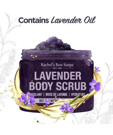 Lavender Sea Salt Body Scrub with Shea Butter and Aloe Vera - 340g/12oz - Buy Online on GoSupps.com