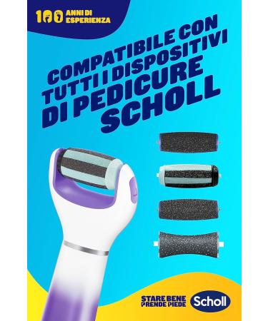 Scholl Velvet 2-in-1 Electronic Pedicure System - Smooth & Soften Feet Remove Calluses & Cracked Heels | International Shipping - Buy Online on GoSupps.com