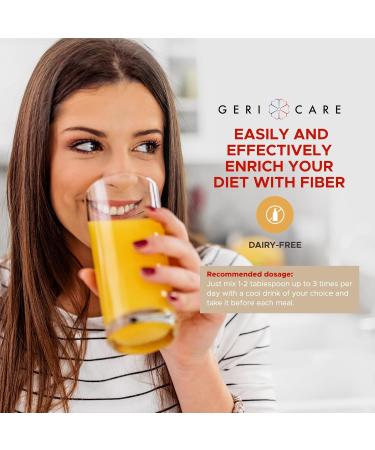 Geri-Mucil Psyllium Powder By GeriCare|4-In-1 Orange-Flavor Psyllium Husk Powder| Daily Fiber Supplement| Sweetened Gluten-Free Fiber Drink Mix| Water-Soluble Husk Fiber Powder For Bowel Movement|13oz 13 Ounce WT (Pack of 1  - Buy Online on GoSupps.com