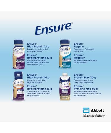 Ensure Advance Meal Replacement Shakes Protein Shakes With 20 g Of Protein To Help Build Muscle Vanilla 4 x 235-mL Bottles - Buy Online on GoSupps.com