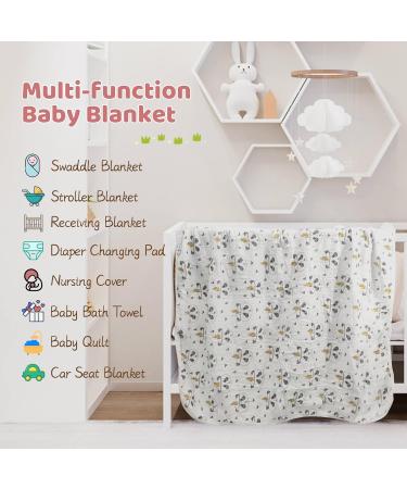 Miracle Baby Muslin Swaddle Blanket for Boys and Girls - Panda Design - 110x150cm - Buy Online on GoSupps.com