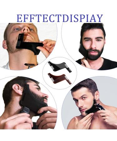 Beard Templates & Stencils - 2-Piece Beard Contour Set for Perfect Styling | Beard Care Tools for Full & 3-Day Beards - Buy Online on GoSupps.com