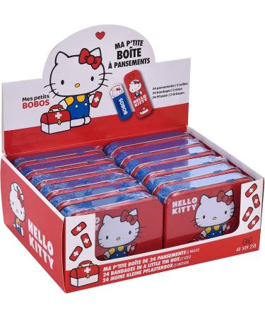 Hello Kitty Children's Metal Storage Box - 24 Plaster Design | Perfect for Backpack | Cute & Unique Gift - Buy Online on GoSupps.com