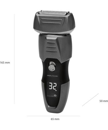 ProfiCare 330120 Pc-Hr 3012 Men's Razor | 3-Blade System | Black Men's Shaving Razor for Smooth Shave - International Shipping Available - Buy Online on GoSupps.com