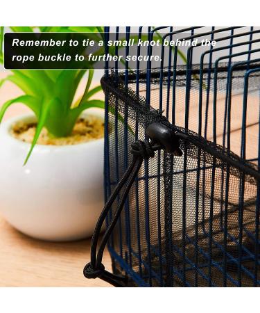 Adjustable Bird Cage Cover Nylon Mesh Netting Seed Catcher for Parrot Macaw - White & Black - 78 x 14.6 Inch - Buy Online on GoSupps.com