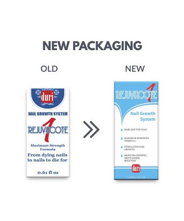 duri Rejuvacote 1 Original Maximum Strength Nail Growth System - Base & Top Coat for Hardening, Repair, and Strengthening Nails - 0.45 Fl Oz - Buy Online on GoSupps.com