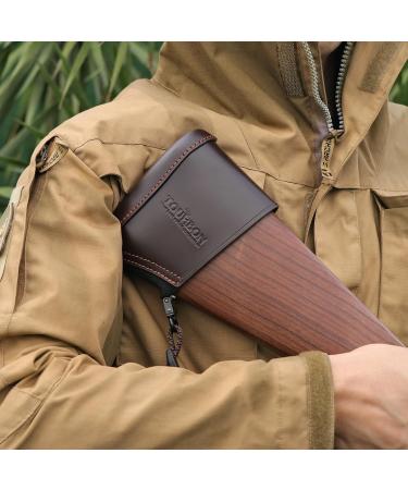 Buy Tourbon Hunting Genuine Leather Shotgun Stock Adjustable Recoil Pad - International Shipping Available - Buy Online on GoSupps.com