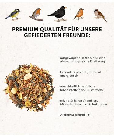 Dehner Natura Wild Bird Food - 5kg Grain & Soft Food for Wildbirds - Premium International Shipping - Buy Online on GoSupps.com