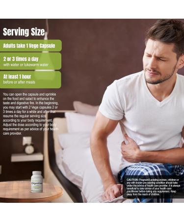 Herbsforever Digestive Care -Support Metabolism Gut Health-Gas & Bloating Relief Colon Cleanse with Ginger Peppermint Asafoetida+13 Ayurvedic Herb|Spice| Enzyms|Minrals|90Veg Capsules|800mg - Buy Online on GoSupps.com