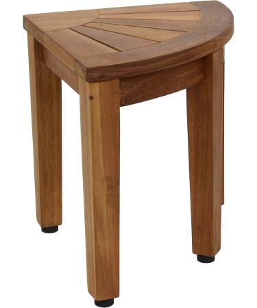 AquaTeak 12 Kai Teak Corner Foot Rest - OptiAREA Design for Shaving & Washing - Buy Online on GoSupps.com