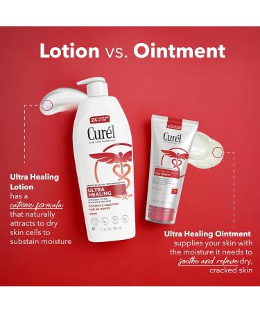 Curel Ultra Healing Ointment Healing Ointment with Touch Free Applicator Body and Face Moisturizer for Women and Men 4 Oz - Buy Online on GoSupps.com