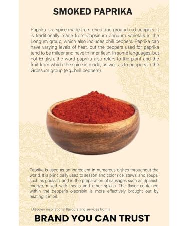 Premium Smoked Paprika Powder (500g/17.64oz) - 100% Natural and Authentic - Buy Online on GoSupps.com
