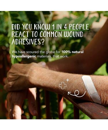Patch Natural Bamboo Bandages - Eco-Friendly, Light 25 Pack for Cuts & Scratches - Buy Online on GoSupps.com