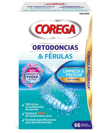 COREGA Ortodoncias y F rulas 66 Tabletas Limpiadoras 1 unit (Lot de 66)