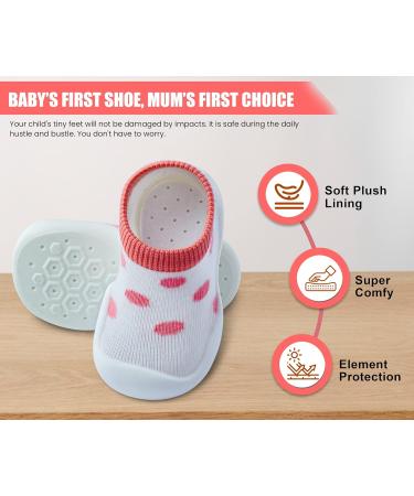 Dookeh Baby Shoes Unisex Soft Sole Sneakers | 12-18 Months | Pink Leopard Design - Buy Online on GoSupps.com