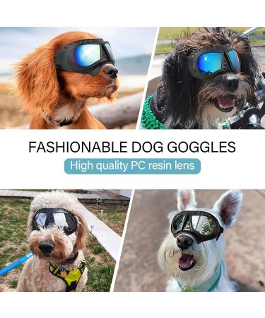 Shop UV Protective Dog Sunglasses - Windproof & Waterproof Glasses for All Sizes - Adjustable Fit for Small Medium & Large Dogs - Buy Online on GoSupps.com