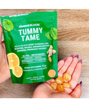 StomachBloom Tummy Tame Drops - Nausea Relief & Upset Stomach Support with Ginger Lemon & Spearmint | 28 Ct | International Shipping - Buy Online on GoSupps.com
