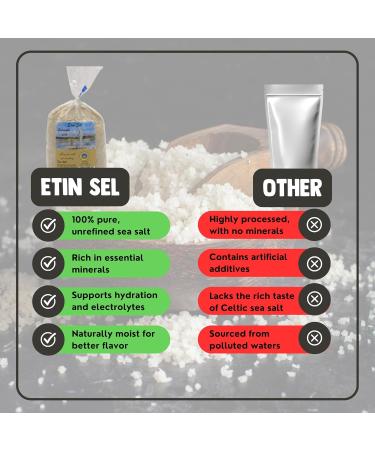Tin Salt - Celtic Sea Salt 1 kg - Coarse Celtic Sea Salt - Non Organic Flower of Salt Himalayan Salt Organic or Fine - Minerals - Herbamare - Sea Salt - Coarse Salt - For the Salt Mill - Buy Online on GoSupps.com