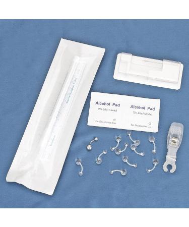 Beautidots 18PCS Body Piercing Kit - Stainless Steel Needles & Tools for Ear/Nose/Lip/Eyebrow/Belly Button/Nipple - Safe & Painless Self Piercing Gun - Buy Online on GoSupps.com