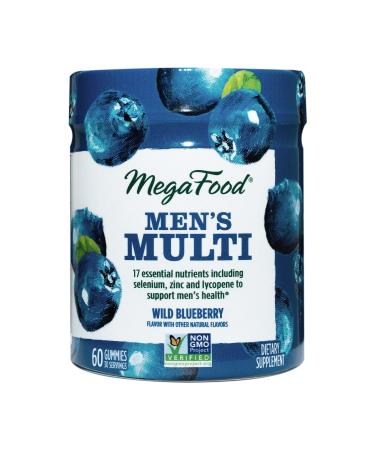 MegaFood Men's Multi Wild Blueberry  60 Gummies