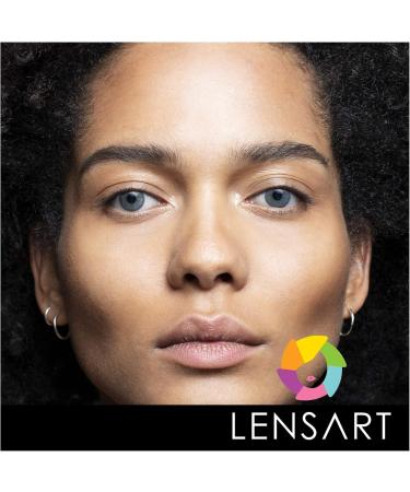 Buy Iced Blue Colored Contact Lenses - Natural Look 14.00mm No Prescription - Lensart | Ships Internationally - Buy Online on GoSupps.com