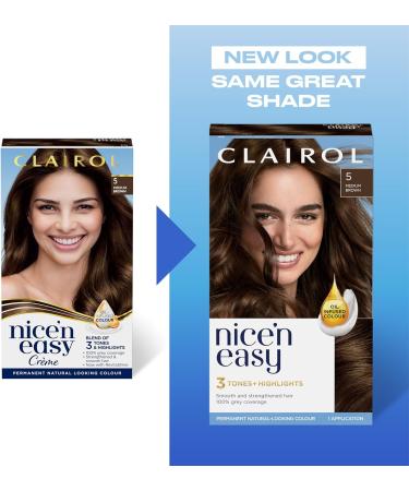Clairol Clairol Nice'n Easy Cr me Natural Looking Oil Infused Permanent Hair Dye 6W Light Mocha Brown - Buy Online on GoSupps.com