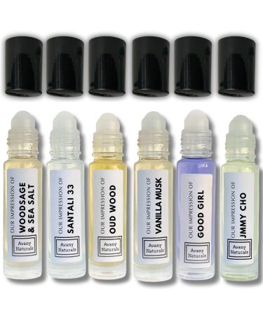 Fresh Scented Perfume - Perfume Sampler Set Woman Replicant Perfume Long Lasting Scents Alt Fragrance Body Oil Gourmand Cologne 6 Pc (Fresh Woman)