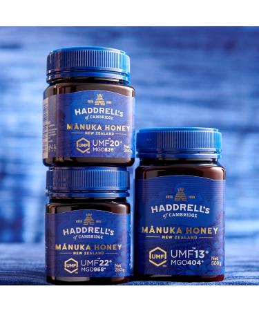 Haddrell's of Cambridge Miel de Manuka MGO 800+ (UMF 20+) 500g - Certifi de Nouvelle-Z lande - Riche en M thylglyoxal - Durable cru et haute teneur en MGO - Miel de qualit sup rieure - Buy Online on GoSupps.com