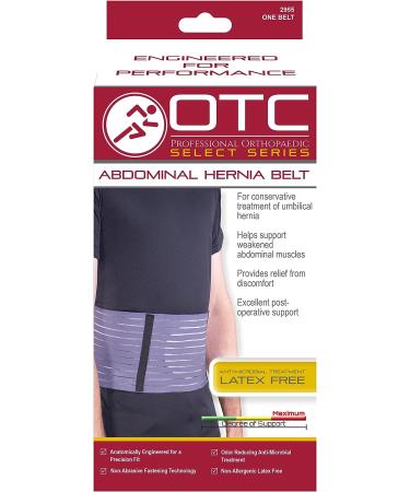 OTC Hernia Belt for Abdominal Umbilical Treatment - X-Large (Pack of 1), Grey - Select Series - Buy Online on GoSupps.com