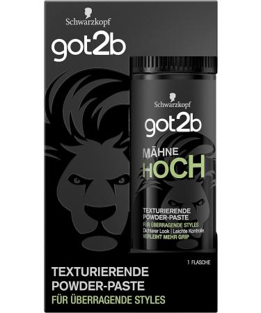 Schwarzkopf got2b Texturising Powder Paste Mane High Pack of 6 x 15 g - Buy Online on GoSupps.com