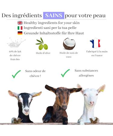 Organic Goat Milk Soap - French Crafted Facial Cleanser & Skin Treatment for Acne Psoriasis Eczema & Blackheads - Mann Baby Almond - Buy Online on GoSupps.com