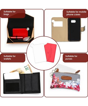 Anthony Noble & Co. Elegant Pocket Mirror - Credit Card Size with Handle | Polished Metal Mini Mirror with Designer Case - Compact Mirror for Travel - Buy Online on GoSupps.com