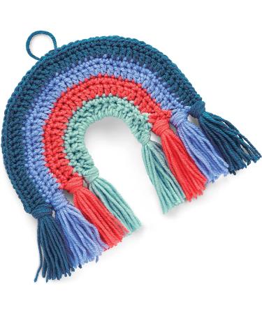 Boye Jonah's Hands Rainbow Crochet Kit - Beginner-Friendly Wall Decoration Set - 8 x 8 Finished Project - Multicolor - 5 Piece Set - Buy Online on GoSupps.com