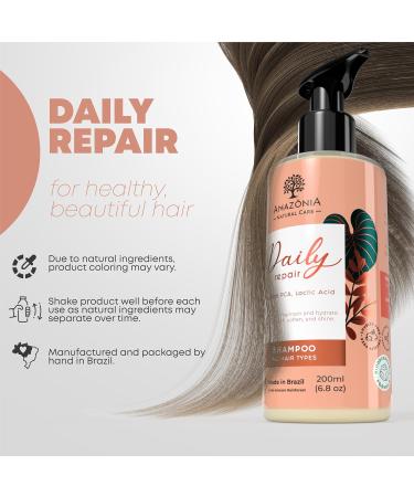 All Natural Shampoo for Men & Women - Hair Repair Formula with Sodium PCA & Lactic Acid - Daily Moisturizing Anti-Dandruff Shampoo - 6.8oz - Buy Online on GoSupps.com