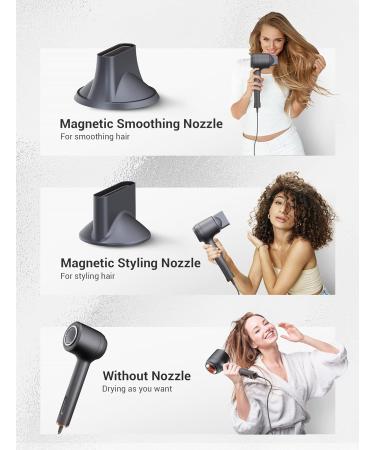 MelodySusie Ionic Hair Dryer | 1400W Fast Drying Blow Dryer | Professional Portable Hair Styling | Damage-Free & Low Noise - Buy Online on GoSupps.com