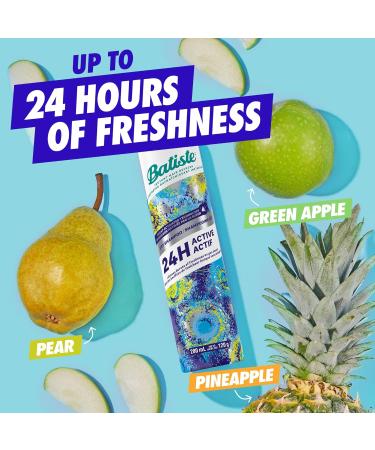 Batiste Sweat Activated Dry Shampoo Neutralizes Odor for Up to 24 Hours & Prevents Sweat Buildup in Hair Waterless Shampoo 200ml 24HR Active 200 ml (Pack of 1) - Buy Online on GoSupps.com