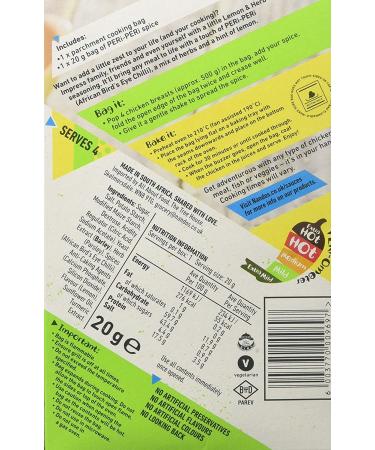 Nando's Bake & Bag Hot Varieties Medium Lemons & Herbs 20g (Pack of 6) - Buy Online on GoSupps.com