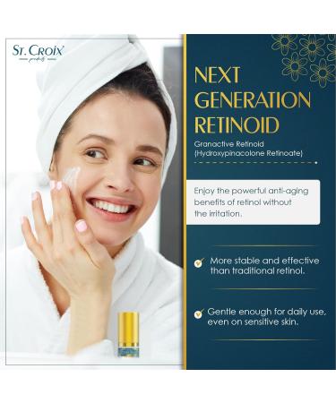 St. Croix Products Peptide Blast Retinoid Night Cream 2% Granactive Retinoid with Peptides Snow Mushroom & Hyaluronic Acid Gentle Night Moisturizer for Dry or Sensitive Skin - Buy Online on GoSupps.com
