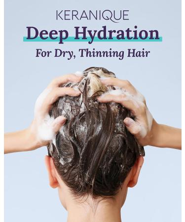 Deep Hydration Hair Growth Keratin Shampoo - Paraben/Sulfate Free 16 Oz | Keranique | Made in USA - Shop Now for Healthy Hair - Buy Online on GoSupps.com