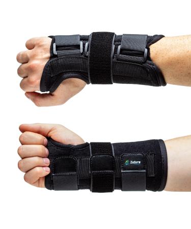 Carpal Tunnel Wrist Support Brace with Metal Splint Stabilizer by Zofore - Helps Relieve Tendinitis Arthritis Carpal Tunnel Pain - Reduces Recovery Time for Men Women - Right (S/M) Right Hand S/M