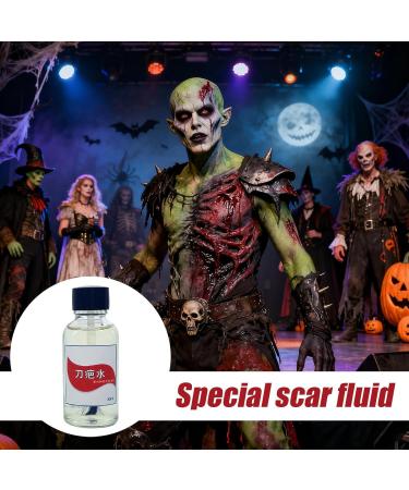 Halloween Scar Makeup Liquid 30ml Long-Lasting Cosplay Body Paint - Liquid Scar Makeup for Cosplay Escape Room Horror Party Theater Performance Carnival Masquerade - Buy Online on GoSupps.com